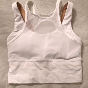 Lululemon size 4 Double Tap Bra- white with pads